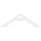 Ekena Millwork Pitch Cena Architectural Grade PVC Gable Pediment, 60"W x 20"H x 1"P (8/12) GPP060X020X100CEN - alternate 3